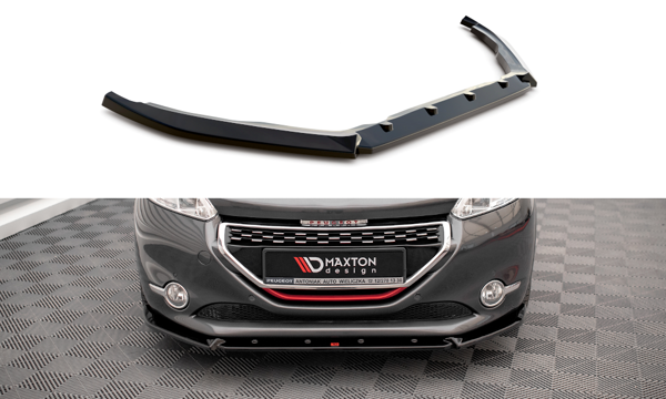 Maxton Front Splitter V.2 Peugeot 208 Gti Mk1 - Gloss Black