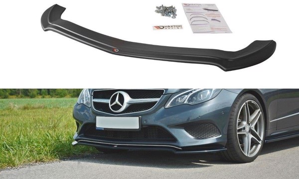 Maxton Front Splitter V.1 Mercedes E W212 - Gloss Black