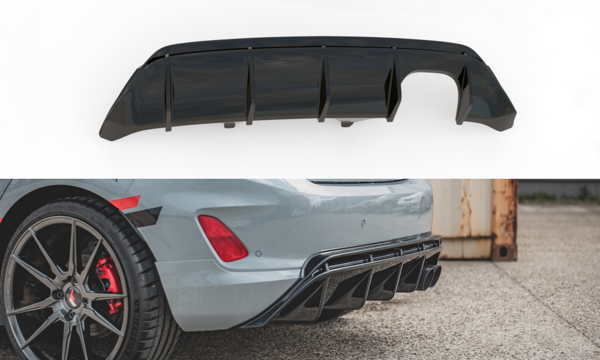 Maxton Rear Valance V.2 Ford Fiesta Mk8 St - Gloss Black
