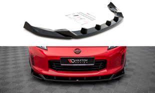 Maxton Front Splitter V.2 Nissan 370Z Facelift - Gloss Black