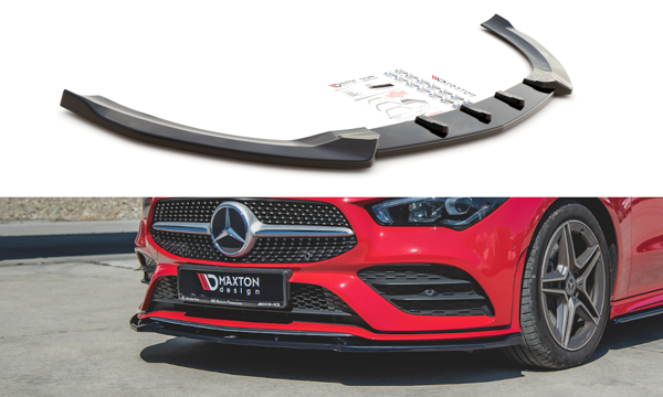Maxton Front Splitter V.2 Mercedes-Benz Cla Amg-Line C118 - Gloss Black