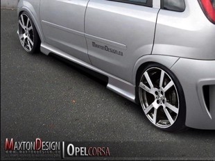 Maxton Side Skirts 2 Opel Corsa C - No Primed