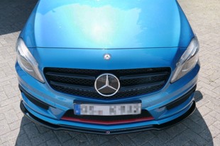 Maxton Front Splitter Mercedes-Benz W176 Amg-Line Preface - Gloss Black