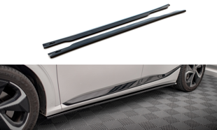 Maxton Side Skirts Diffusers Kia Ev6 Gt-Line Mk1 - Gloss Black
