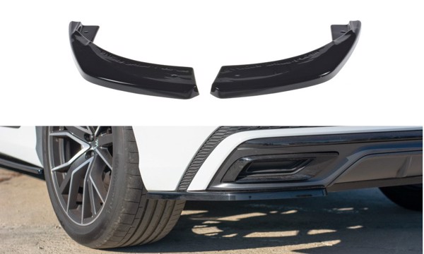 Maxton Rear Side Splitters Audi Q8 S-Line - Gloss Black