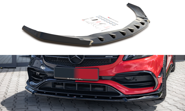 Maxton Front Splitter V.1 Mercedes-Benz A45 Aero W176 Facelift - Gloss Black