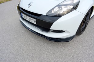 Maxton Front Splitter V.1 Renault Clio Mk3 RS Facelift - Gloss Black