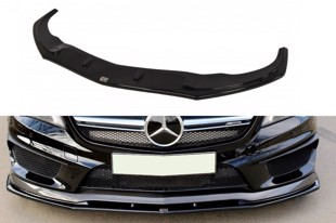 Maxton Front Splitter V.2 Mercedes Cla 45 Amg C117 (Preface) - Gloss Black
