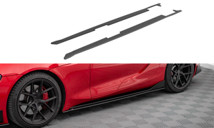 Maxton Street Pro Side Skirts Diffusers Toyota Supra Mk5 - Black-Red