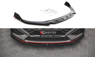 Maxton Front Splitter + Flaps V.1 Hyundai I30 N Hatchback/Fastback Mk3 Facelift - Gloss Black