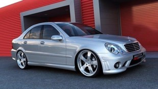 Maxton Front Bumper Mercedes C W203 < Amg 204 Look> - Not primed