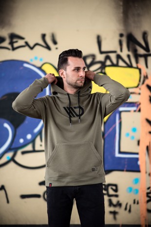 Maxton Mens Khaki Hoodie - 2XL