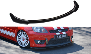 Maxton Front Splitter V.2 Ford Fiesta St Mk6 - Gloss Black