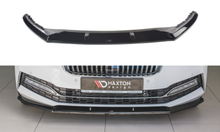 Maxton Front Splitter V.2 Skoda Superb Mk3 Fl - Gloss Black