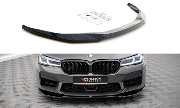 Maxton Front Splitter V.2 BMW M5 F90 Facelift - Gloss Black