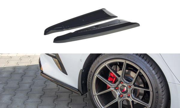 Maxton Rear Side Splitters Kia Proceed Gt Mk 3 - Gloss Black