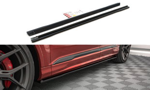 Maxton Side Skirts Diffusers Audi Sq7 Mk2 (4M) Facelift - Gloss Black