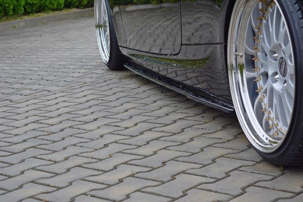 Maxton Side Skirts Diffusers For BMW 3 E92 M-Pack Facelift - Gloss Black