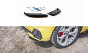 Maxton Rear Side Splitters Audi A1 S-Line Gb - Gloss Black