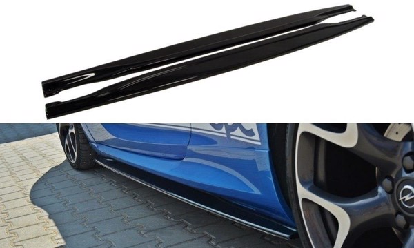 Maxton Side Skirts Diffusers Opel Astra J Opc / Vxr - Gloss Black