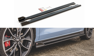Maxton Side Skirts Diffusers V.5 Hyundai I30 N Mk3 / Mk3 Fl Hatchback/ Fastback - Gloss Black