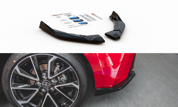 Maxton Rear Side Splitters Toyota Corolla Xii Hatchback - Gloss Black