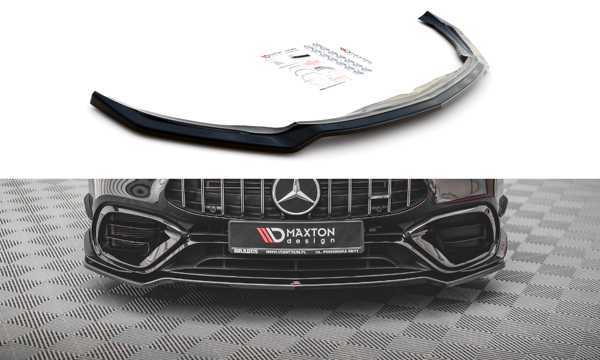 Maxton Front Splitter V.1 Mercedes-Amg Cla 45 Aero C118 - Gloss Black