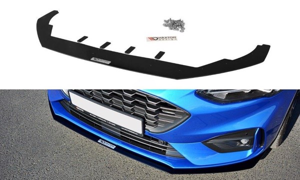 Maxton Racing Front Splitter Ford Focus St / St-Line Mk4 - Gloss Black