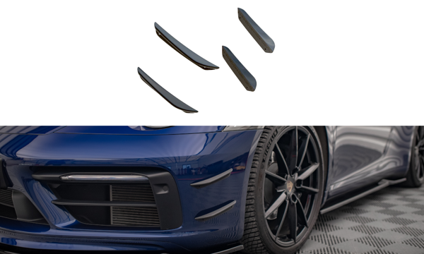 Maxton Front Bumper Wings (Canards) Porsche 911 Carrera Aero 992