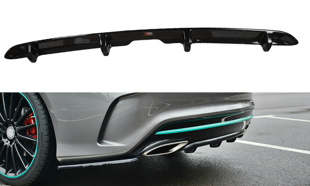 Maxton Rear Valance Mercedes-Benz Cla C117 Amg-Line Facelift - Gloss Black