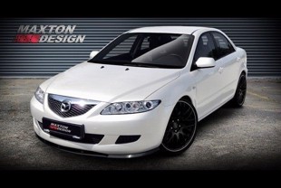 Maxton Front Splitter Mazda 6 Mk1 Preface Model (2002-2005) - Gloss Black