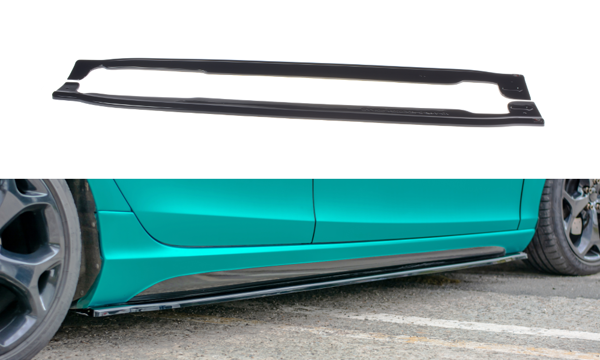 Maxton Side Skirts Diffusers Volvo V40 R-Design - Gloss Black