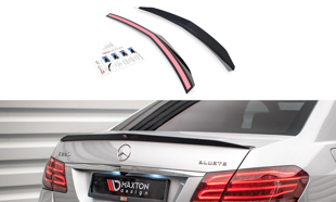 Maxton Spoiler Cap Mercedes-Benz E63 Amg Sedan W212 Facelift - Gloss Black