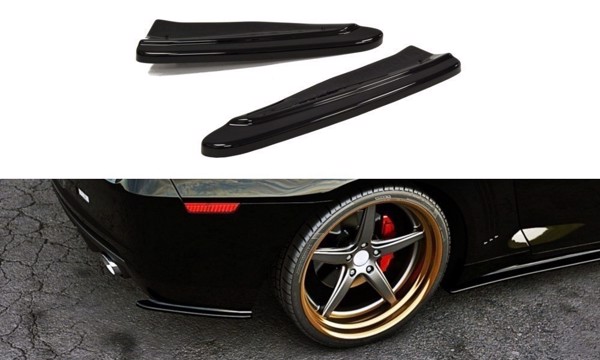 Maxton Rear Side Splitters Chevrolet Camaro V Ss - Us Version (Preface) - Gloss Black
