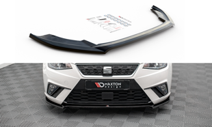 Maxton Front Splitter V.3 Seat Ibiza Fr/ Standard Mk5 - Gloss Black