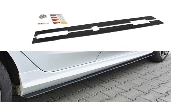 Maxton Racing Side Skirts Diffusers V.2 Ford Fiesta Mk8 St / St-Line - Gloss Black