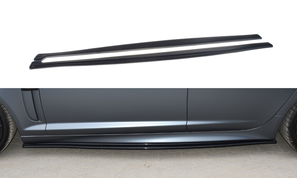 Maxton Side Skirts Diffusers Jaguar Xf- R - Gloss Black