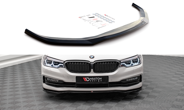 Maxton Front Splitter V.1 BMW 5 G30 - Gloss Black