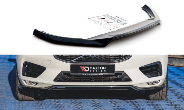 Maxton Front Splitter V.1 Volvo Xc60 Mk2 R-Design - Gloss Black