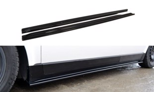 Maxton Side Skirts Diffusers VW Passat B5 - Gloss Black