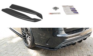 Maxton Rear Side Splitters Mercedes C-Class S205 63Amg Estate - Gloss Black