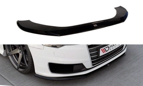 Maxton Front Splitter Audi A6 Ultra C7 Fl - Gloss Black
