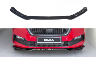 Maxton Front Splitter V.2 Skoda Scala  - Gloss Black