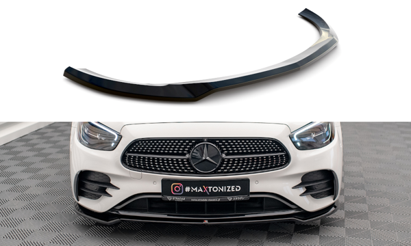 Maxton Front Splitter V.1 Mercedes-Benz E Amg-Line W213 Facelift - Gloss Black