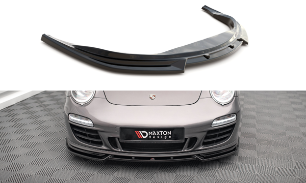 Maxton Front Splitter V.2 Porsche 911 Carrera Gts 997 Facelift - Gloss Black