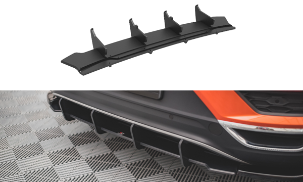 Maxton Street Pro Rear Diffuser Volkswagen T-Roc Mk1 - Black