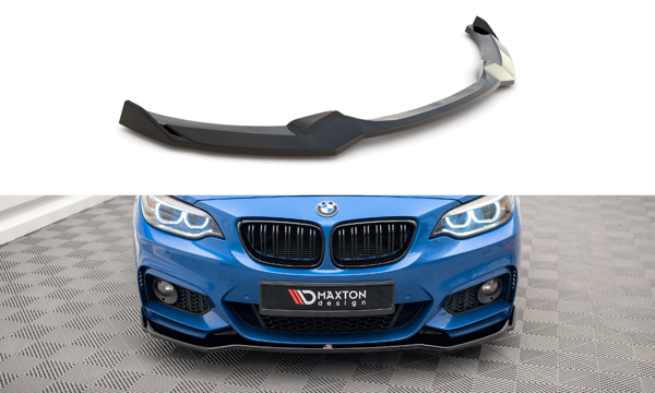 Maxton Front Splitter V.1 BMW 2 M-Pack F22 - Gloss Black