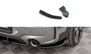 Maxton Rear Side Splitters V.2 Mini Cooper Clubman John Cooper Works F54  - Gloss Black