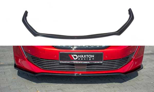 Maxton Front Splitter V.1 Peugeot 508 Mk2 - Gloss Black