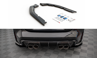 Maxton Rear Side Splitters BMW M4 G82 - Gloss Black